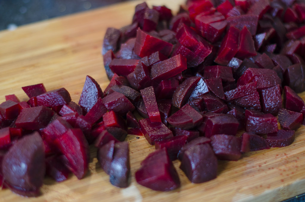 Beet & Goat Cheese Salad with Maple Walnuts